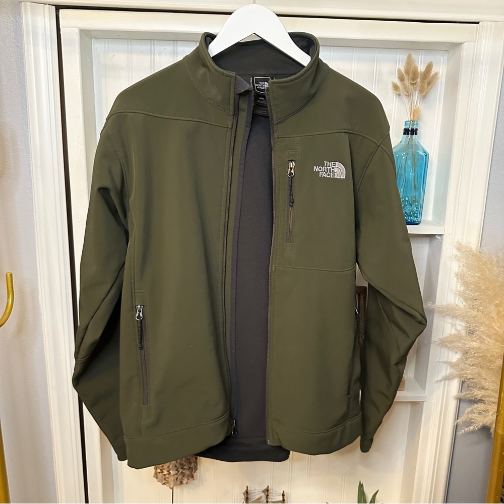 The North Face hunter green jacket in size medium